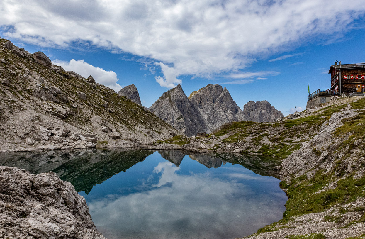 Lifestylebild-Landschaftsfoto von den Dolomiten
